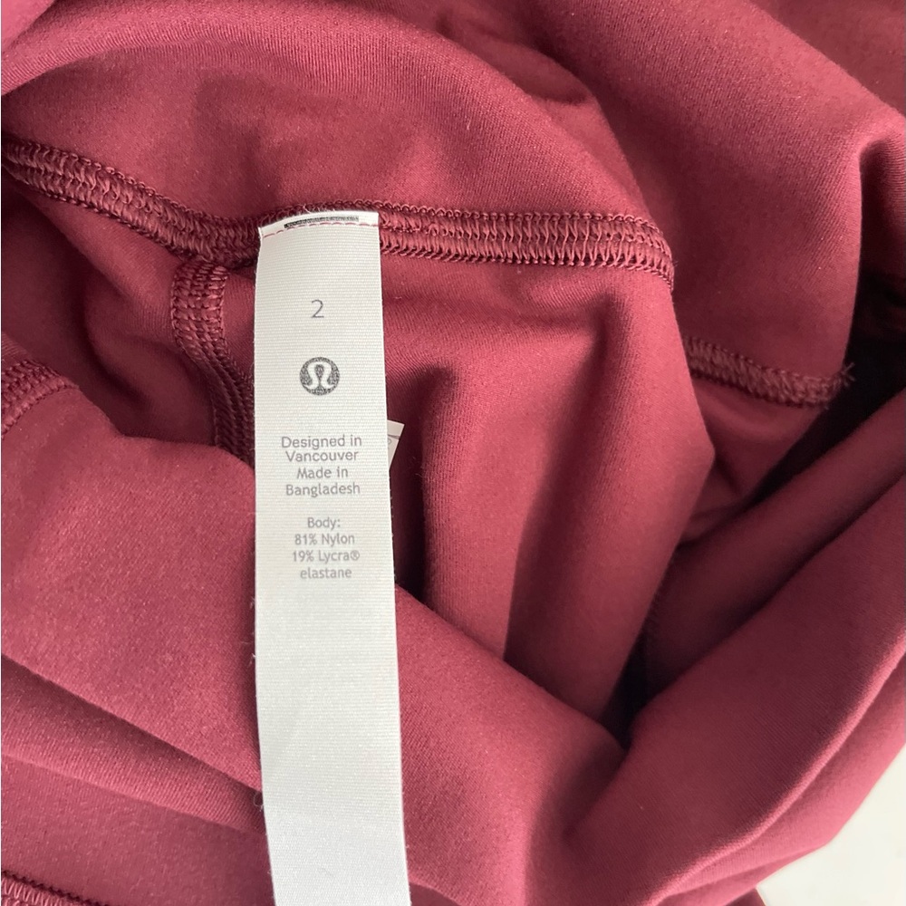 Lululemon Align maroon leggings - Picture 5 of 9